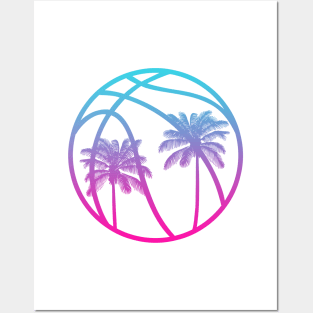 Miami Vice Basketball - White alternate Posters and Art